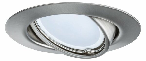 PAULMANN Vestavné svítidlo LED Base kruhové 3x5W GU10 kov kartáčovaný nastavitelné 934.20 P 93420