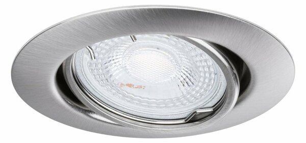 PAULMANN Vestavné svítidlo LED Base kruhové max. 10x10W GU10 kov kartáčovaný 933.99