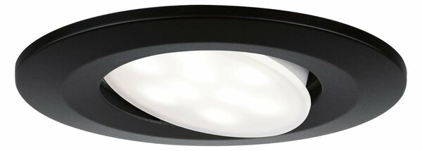 PAULMANN Vestavné svítidlo LED Calla IP65 kruhové 4.000K 3x6,5W černá mat výklopné 999.91