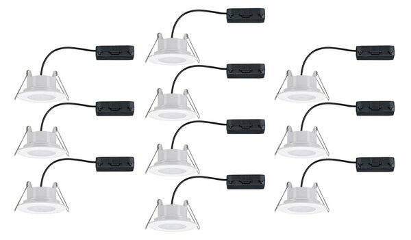 PAULMANN Vestavné svítidlo LED Calla kruhové 10x6W bílá mat výklopné 999.22 P 99922