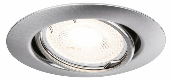 PAULMANN Vestavné svítidlo LED Base kruhové max. 10x10W GU10 kov kartáčovaný 933.99