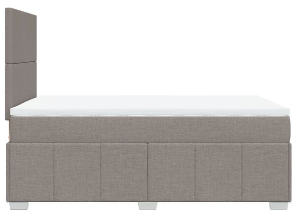 Box spring postel s matrací taupe 120x190 cm textil 3293904