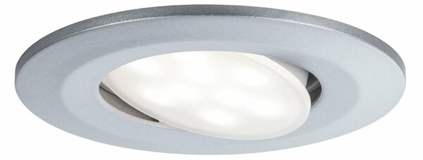 PAULMANN Vestavné svítidlo LED Calla kruhové 1x6W matný chrom výklopné 999.28 P 99928