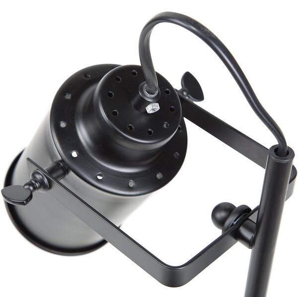 Stolní lampa MUNDAKA Nastavitelná Kov Černá