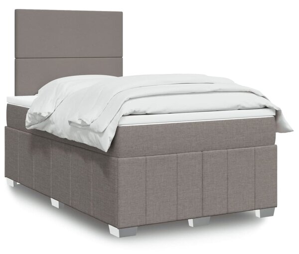 Box spring postel s matrací taupe 120x190 cm textil 3293904