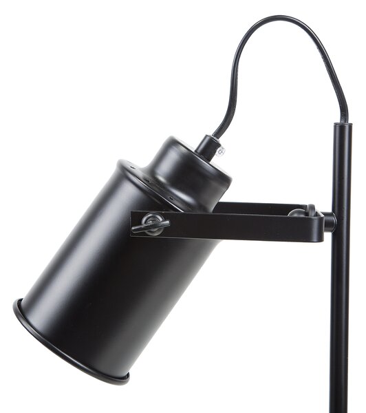 Stolní lampa MUNDAKA Nastavitelná Kov Černá