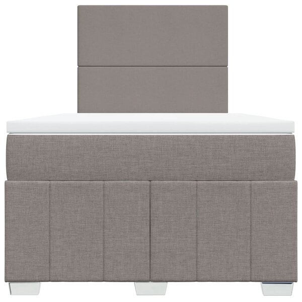 Box spring postel s matrací taupe 120x190 cm textil 3293904