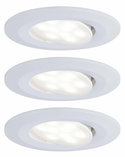 PAULMANN Vestavné svítidlo LED Calla kruhové 3x6W bílá mat výklopné 999.27 P 99927