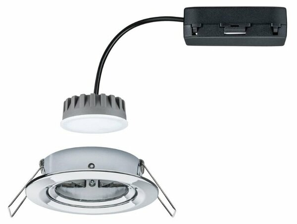 Paulmann vestavné svítidlo LED Coin Slim IP23 kruhové 6,8W chrom 1ks sada stmívatelné a nastavitelné 938.79 P 93879