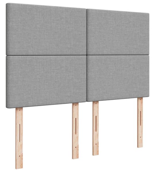 Box spring postel s matrací světle šedá 140 x 190 cm textil 3291656