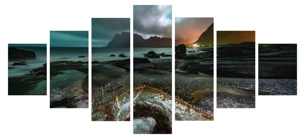 Obraz - Noční scéna (210x100 cm)