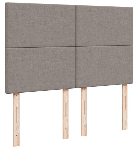 Box spring postel s matrací taupe 140x190 cm textil 3291660