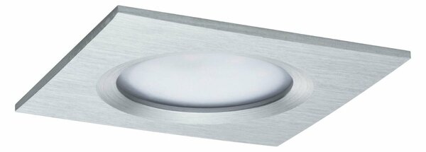 Paulmann vestavné svítidlo LED Coin Slim IP44 hranaté 6,8W hliník 3ks sada stmívatelné 938.95 P 93895