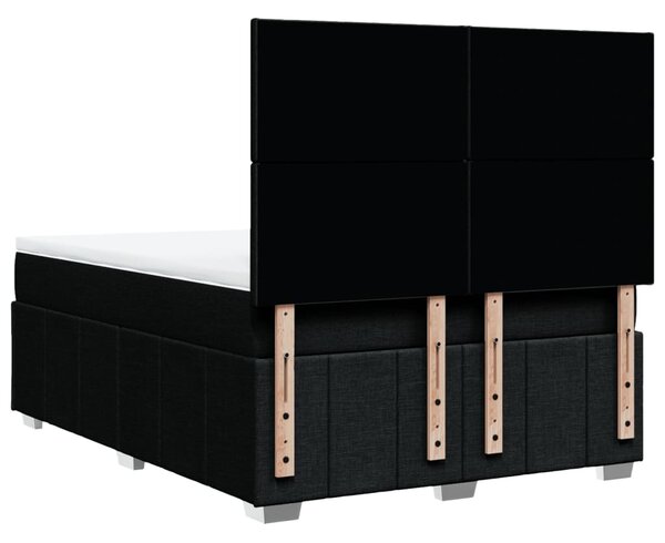 Box spring postel s matrací černá 140 x 190 cm textil 3291658