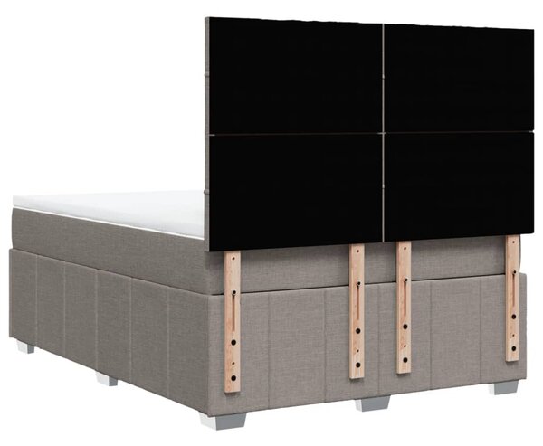 Box spring postel s matrací taupe 140x190 cm textil 3291667