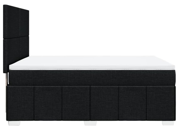 Box spring postel s matrací černá 140 x 190 cm textil 3291658