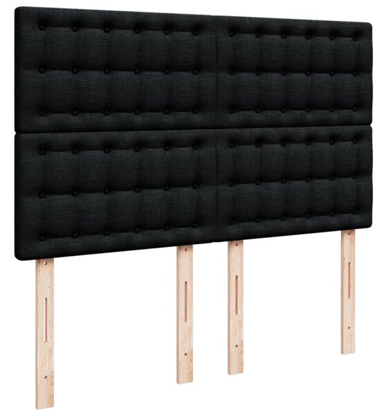 Box spring postel s matrací černá 140 x 190 cm textil 3291679