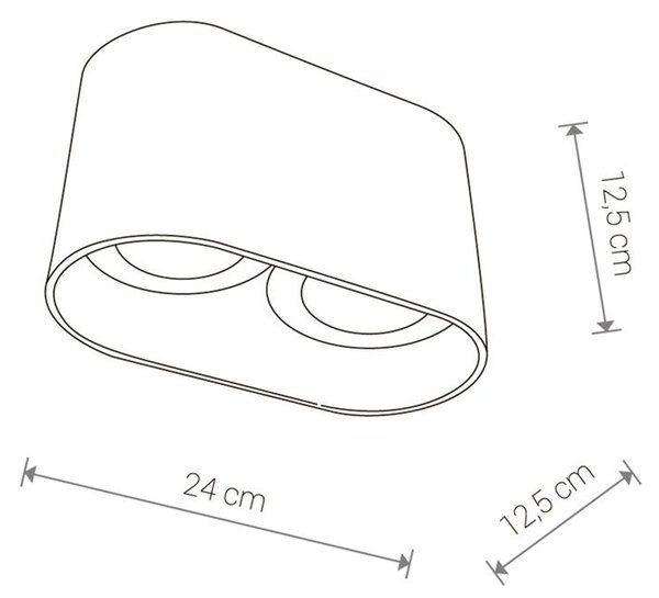 Svítidlo Nowodvorski OVAL BLACK 9240