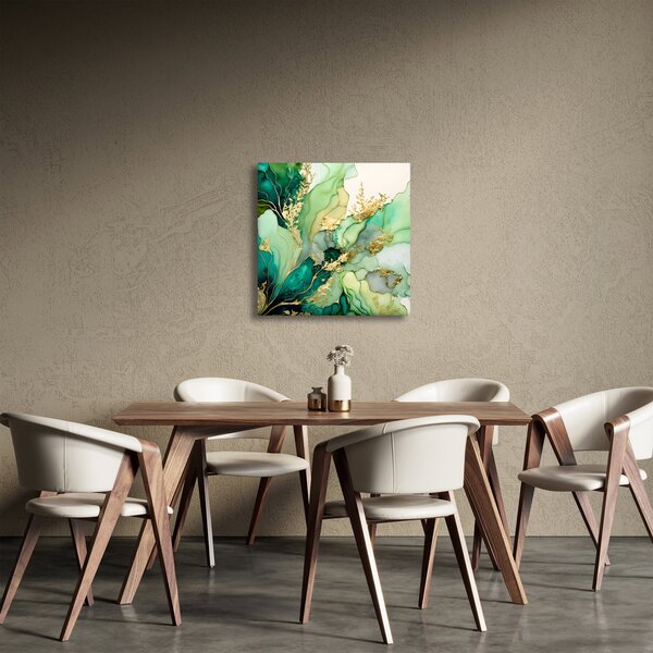 Obraz - Zelená abstrakce (30x30 cm)