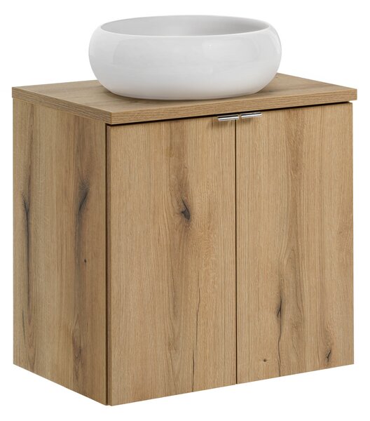 Comad Koupelnová skříňka s deskovým umyvadlem set Nova Oak 60 dub coast evoke