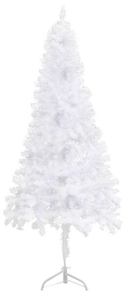 Rohový umělý vánoční stromek bílý 240 cm PVC 329171