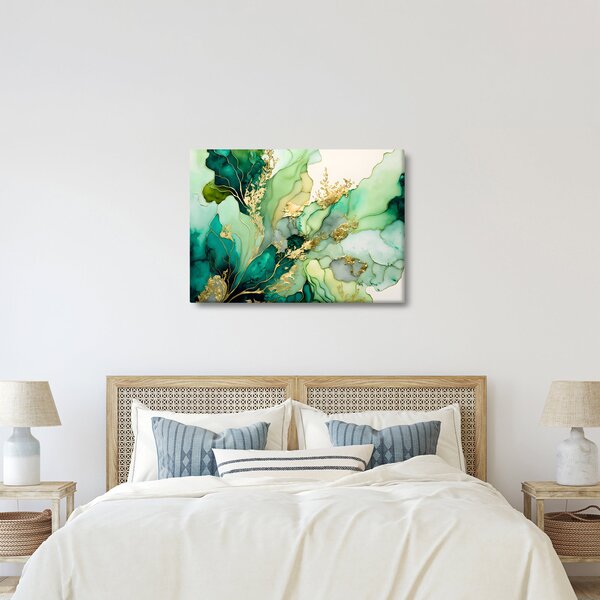 Obraz - Zelená abstrakce (70x50 cm)