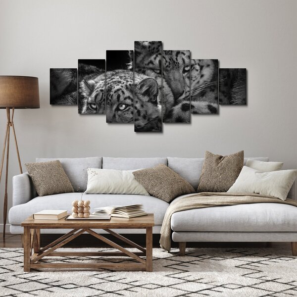Obraz - Odpočívající gepardi (210x100 cm)
