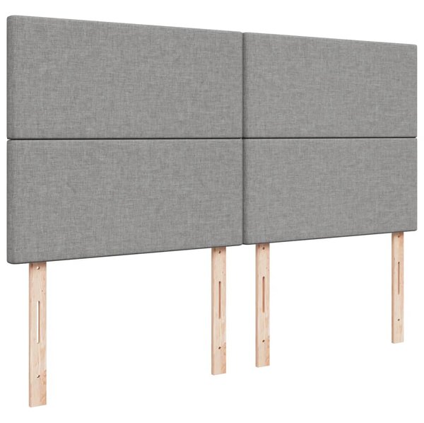 Box spring postel s matrací světle šedá 180 x 200 cm textil 3291740