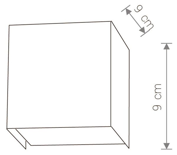 Svítidlo Nowodvorski CUBE SILVER 5267, 1xG9 max.50W
