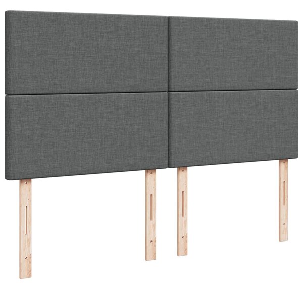 Box spring postel s matrací tmavě šedá 180x200 cm textil 3291741