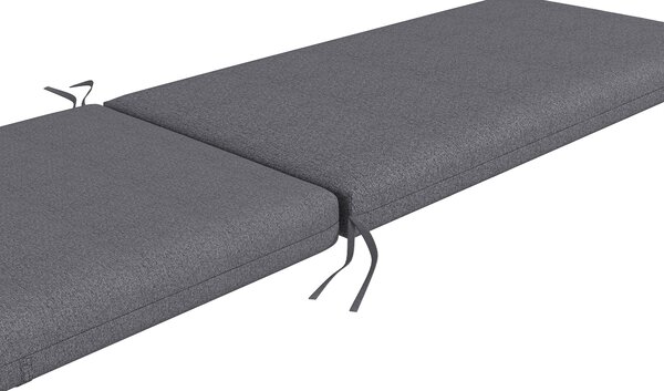 Outsunny Sada 2 polstrů na sluneční lehátko s upevňovacími pásy do zahrady - 190,5L x 58,4W x 7H cm šedá | Aosom