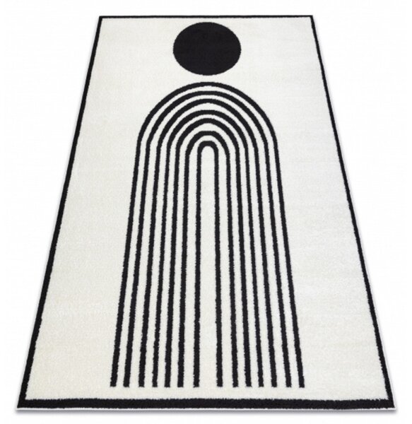 Kusový koberec Cercis krémovočerný 140x190cm