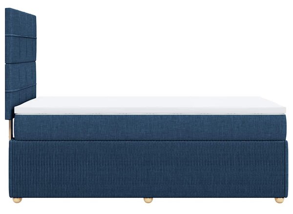 Box spring postel s matrací modrá 80x200 cm textil 3291889