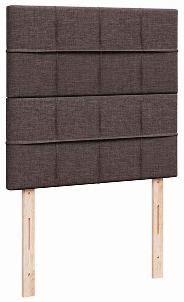 Box spring postel s matrací tmavě hnědá 80x200 cm textil 3291886