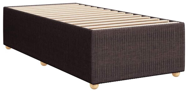 Box spring postel s matrací tmavě hnědá 80x200 cm textil 3291893