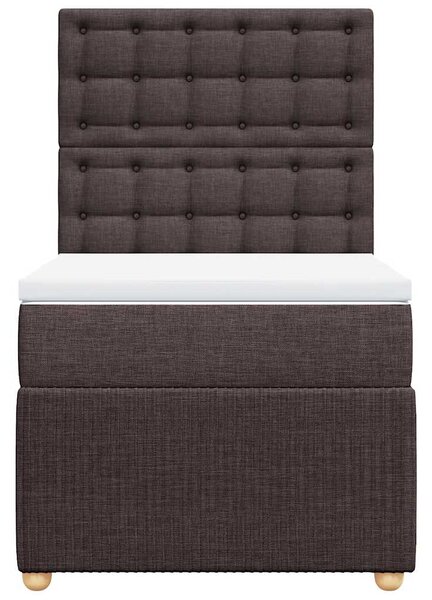 Box spring postel s matrací tmavě hnědá 80x200 cm textil 3291900