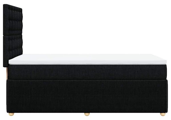 Box spring postel s matrací černá 80 x 200 cm textil 3291899