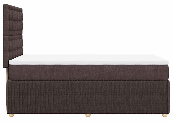 Box spring postel s matrací tmavě hnědá 80x200 cm textil 3291900