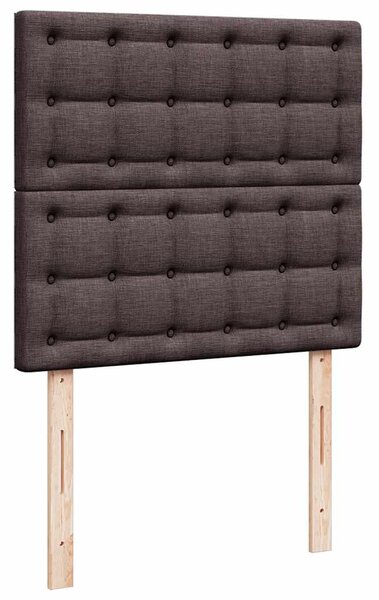 Box spring postel s matrací tmavě hnědá 80x200 cm textil 3291900