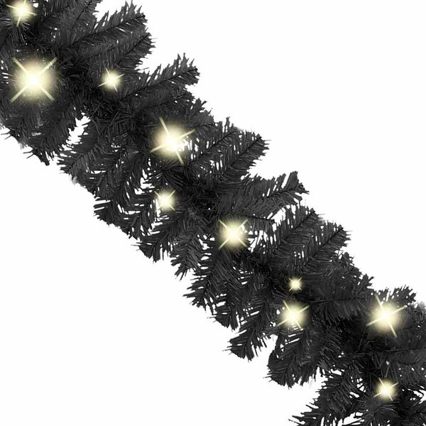 Vánoční girlanda s LED světýlky 20 m černá 329191