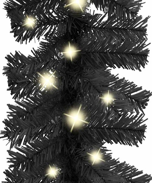 Vánoční girlanda s LED světýlky 20 m černá 329191