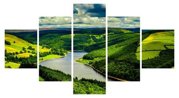 Obraz - Zelená krajina (125x70 cm)