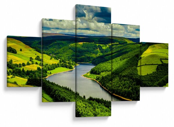 Obraz - Zelená krajina (125x70 cm)
