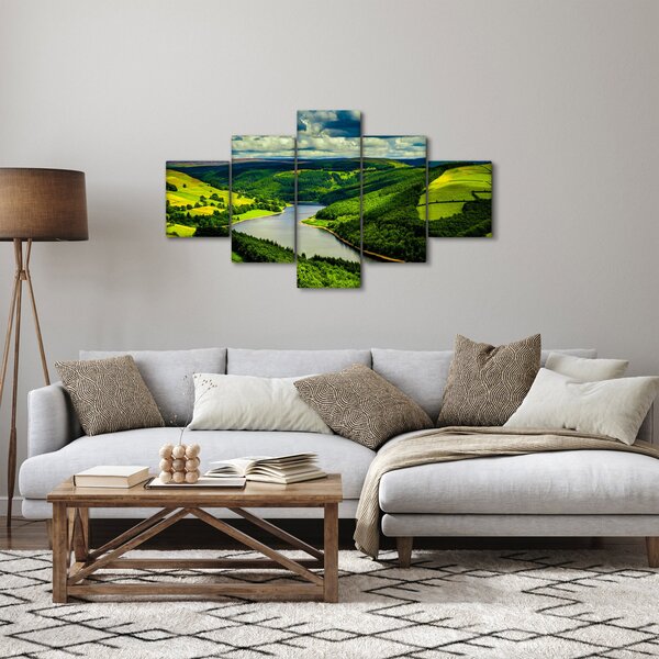 Obraz - Zelená krajina (125x70 cm)