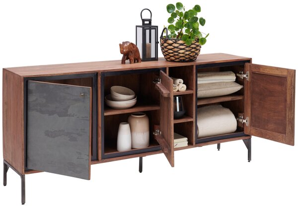 ŠIROKÁ KOMODA, akácie, hnědá, 180/77/40 cm Livetastic - Online Only komody, Online Only