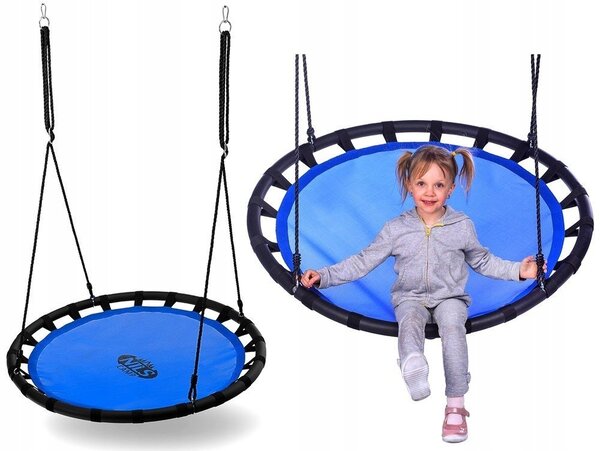 Zahradní houpačka NILS CAMP Čapí hnízdo 110 cm NB5035 Modrá