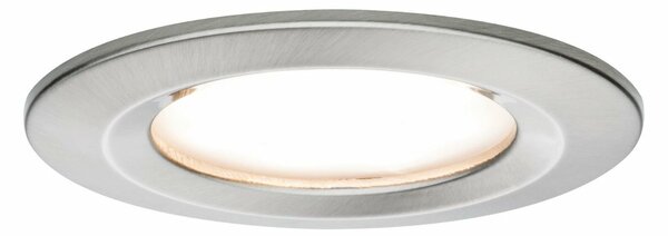 PAULMANN Vestavné svítidlo LED Nova kruhové 1x6,5W kov kartáčovaný nevýklopné 3-krokové-stmívatelné 934.93 P 93493