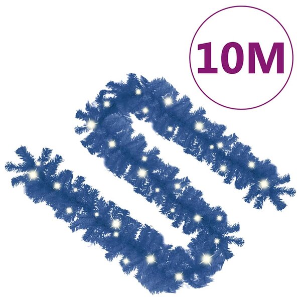 Vánoční girlanda s LED světýlky 10 m modrá 329193