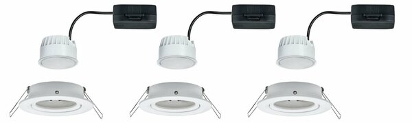PAULMANN Vestavné svítidlo LED Nova kruhové 3x6,5W bílá mat nastavitelné 934.49 P 93449