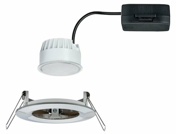 PAULMANN Vestavné svítidlo LED Nova kruhové 1x6,5W kov kartáčovaný nevýklopné 934.57 P 93457